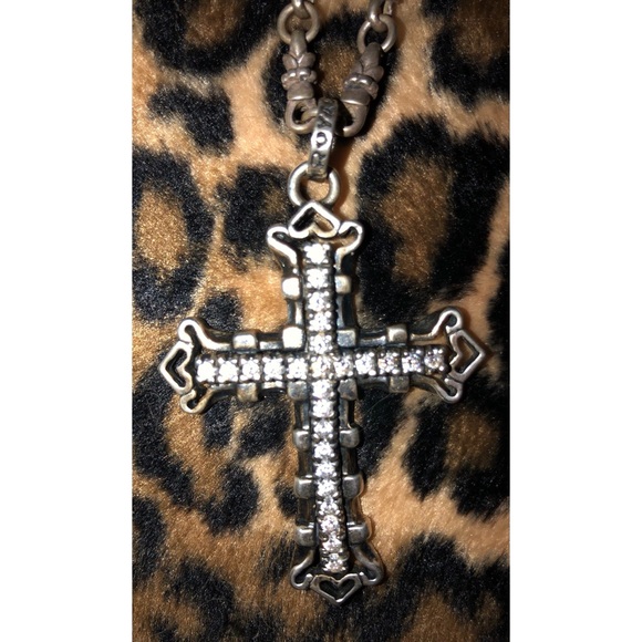 Royal Order Med Consort Cross w/CZ on 30” Lily Chain - Picture 2 of 4